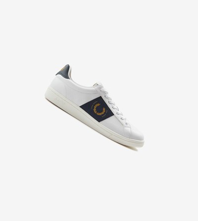 Fred Perry B721 Sneakers Herre Hvide | 784592-IXK