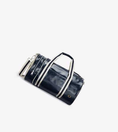 Fred Perry Classic Barrel Bag Taske Herre Mørkeblå | 621538-XDZ