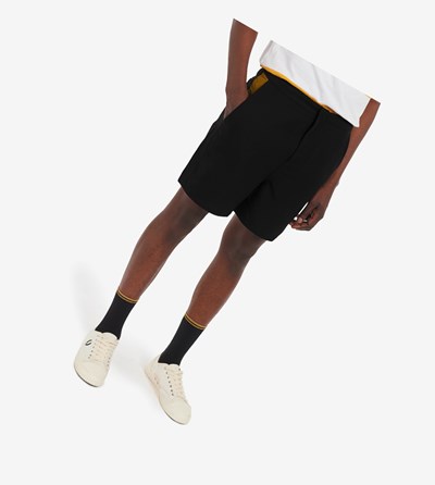 Fred Perry Contrast Panel Swim Kort Shorts Herre Sort | 568302-KFW