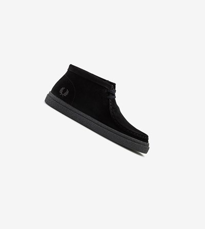 Fred Perry Dawson Mid Støvler Dame Sort | 726453-FBM