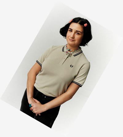 Fred Perry G3600 Polo Shirt Dame Sort | 496023-VFS