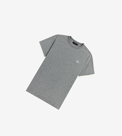 Fred Perry Ringer T Shirts Herre Grå | 862543-XHE