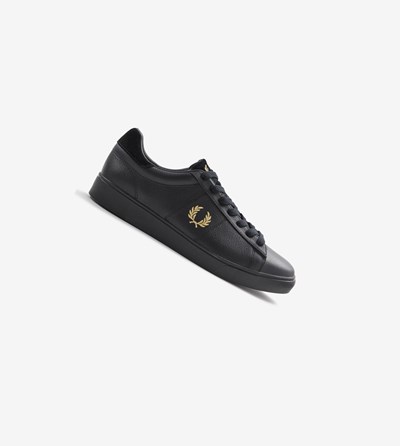 Fred Perry Spencer Sneakers Herre Sort | 034759-BLA